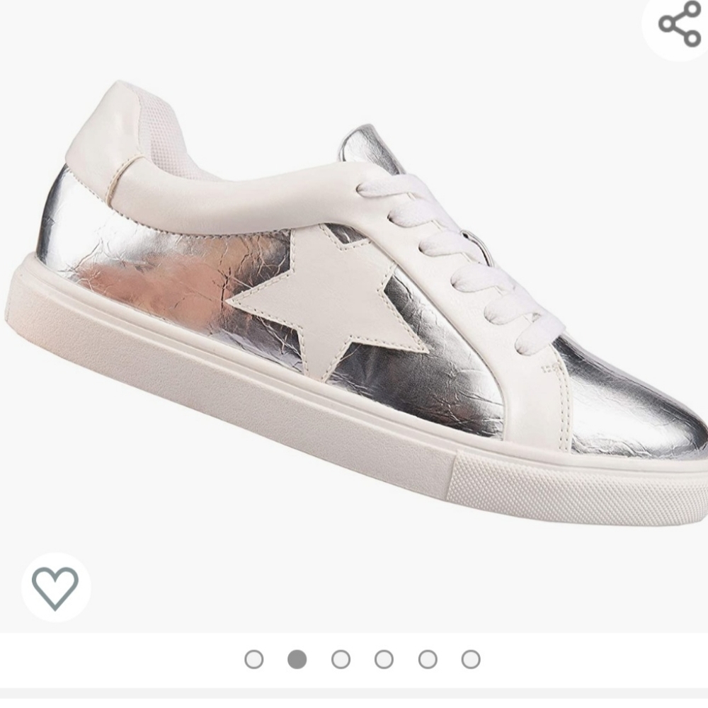 Silver Fashion Sneakers